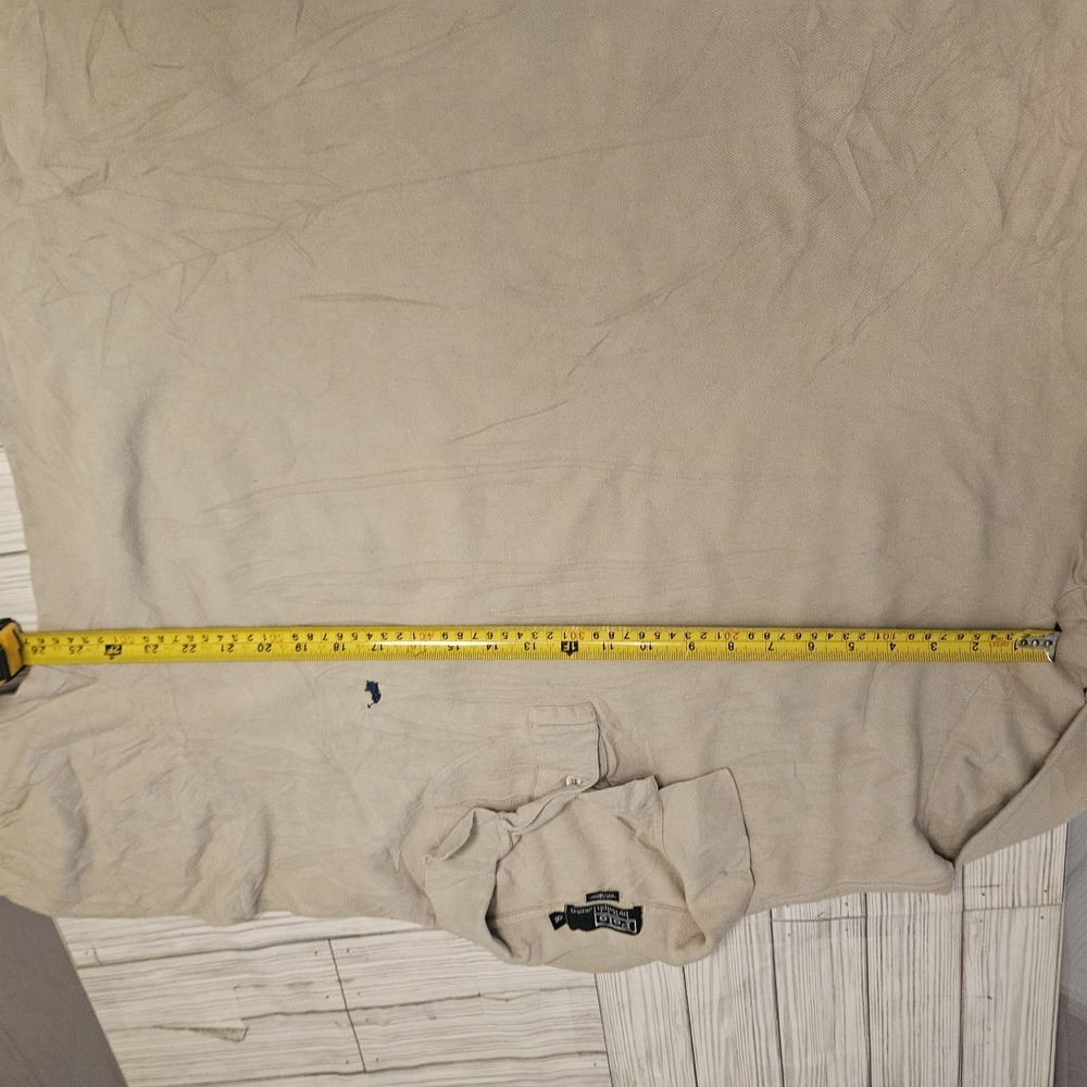 Polo Ralph Lauren Shirt Mens XXL‎ Beige Short Sleeve - Picture 3 of 8